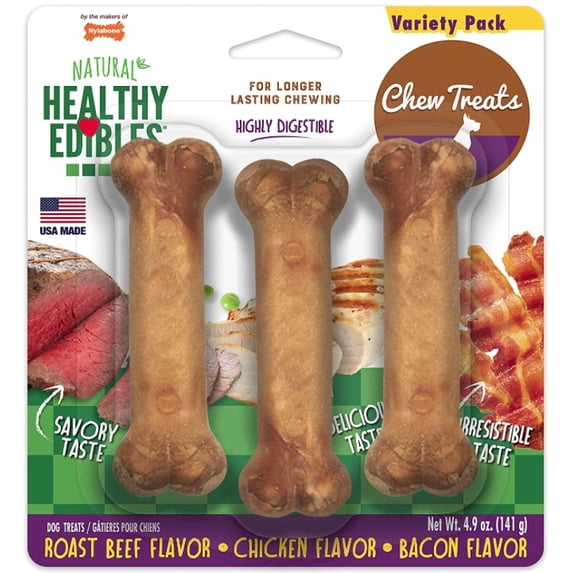 Nylabone Healthy Edibles Chews Variety Pack Regular