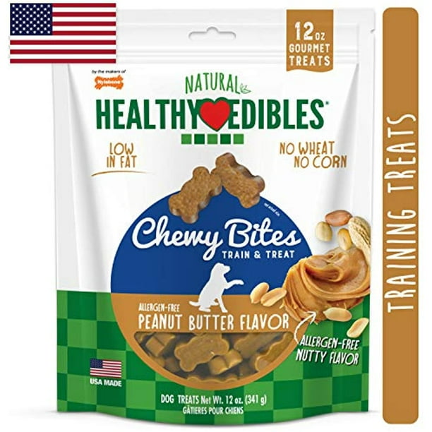 Nylabone Healthy Edibles Natural Chewy Bites Soft Dog Chew Treats