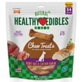 thumbnail image 1 of Nylabone Healthy Edibles All-Natural Long Lasting Chew Treats Roast Beef & Chicken X-Small (34 Count), 1 of 11