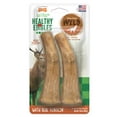 thumbnail image 1 of Nylabone Healthy Edibles WILD Antler Natural Long Lasting Venison Flavor Dog Chew Treats Medium/Wolf (2 Count), 1 of 13