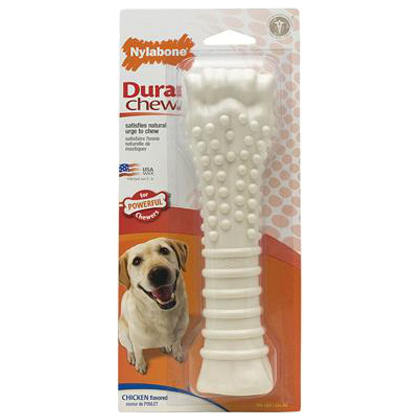 Nylabore Power Chew Lot De 2 Jouets à Mâcher Pour Chien – Os Résistant, Saveur Bacon, Grande Race