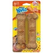 Nylabone Nubz Natural Dog Treats for Large Dogs, Chicken Flavor Dog Bones, Jumbo - Up to 50 lbs., 6 oz Pack, 2 Count
