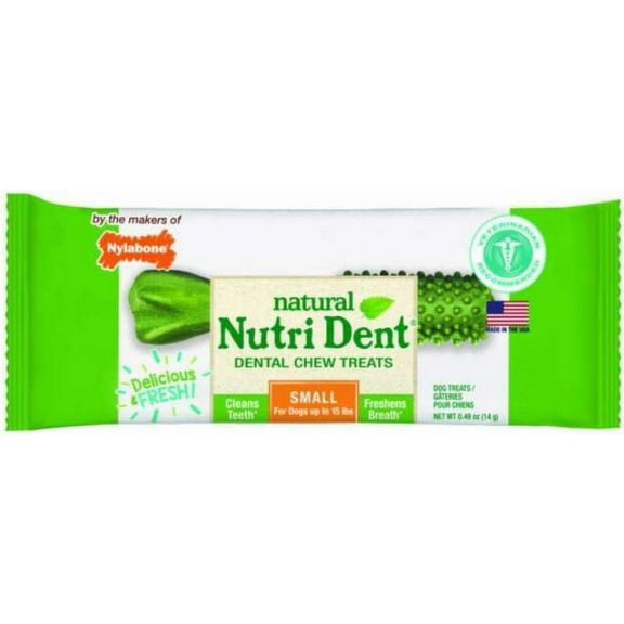 Nylabone Natural Nutri Dent Fresh Breath Limited Ingredients Small Dog Chews [Dog, Dental & Breath Aids] 1 count