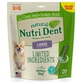 thumbnail image 1 of Nylabone Nutri Dent Fresh Breath Flavored Dental Dog Chew Treats Large (20 Count), 1 of 14