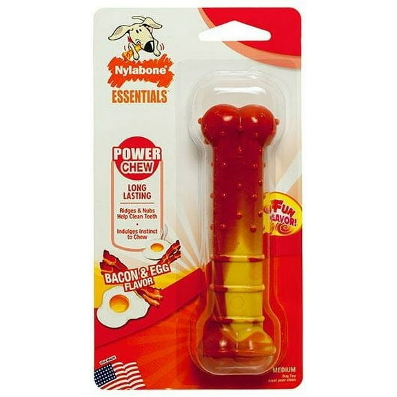 Nylabone Power Chew Bone Bacon & Egg, Medium
