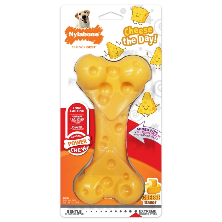 Nylabone Power Chew Cheese Dog Toy Nylabone Power Chew Cheese Dog Toy