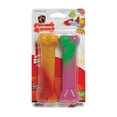 thumbnail image 1 of Nylabone Power Chew Flavor Frenzy Durable Dog Chew Toys Twin Pack Salami, Cheese & Watermelon Medium/Wolf (2 Count), 1 of 7