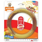 Nylabone Power Chew Flavor Frenzy Ring Dog Chew Toy Bacon Cheeseburger Large 1 Count