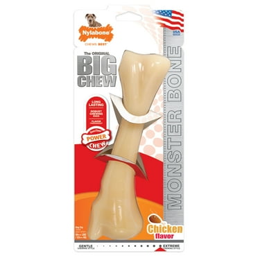Nylabone Power Chew Monster Bone Big Dog Chew Toy Chicken XX-Large/Monster - 50++ lbs. (1 Count)