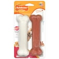 thumbnail image 1 of Nylabone Power Chew Original Bone Dog Chew Toy Bacon & Chicken Medium (2 Count), 1 of 13