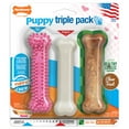 thumbnail image 1 of Nylabone Puppy Chew Starter Kit Chew Toy with Healthy Edibles Chew Treat Chicken & Bacon Pink Small (3 Count), 1 of 14