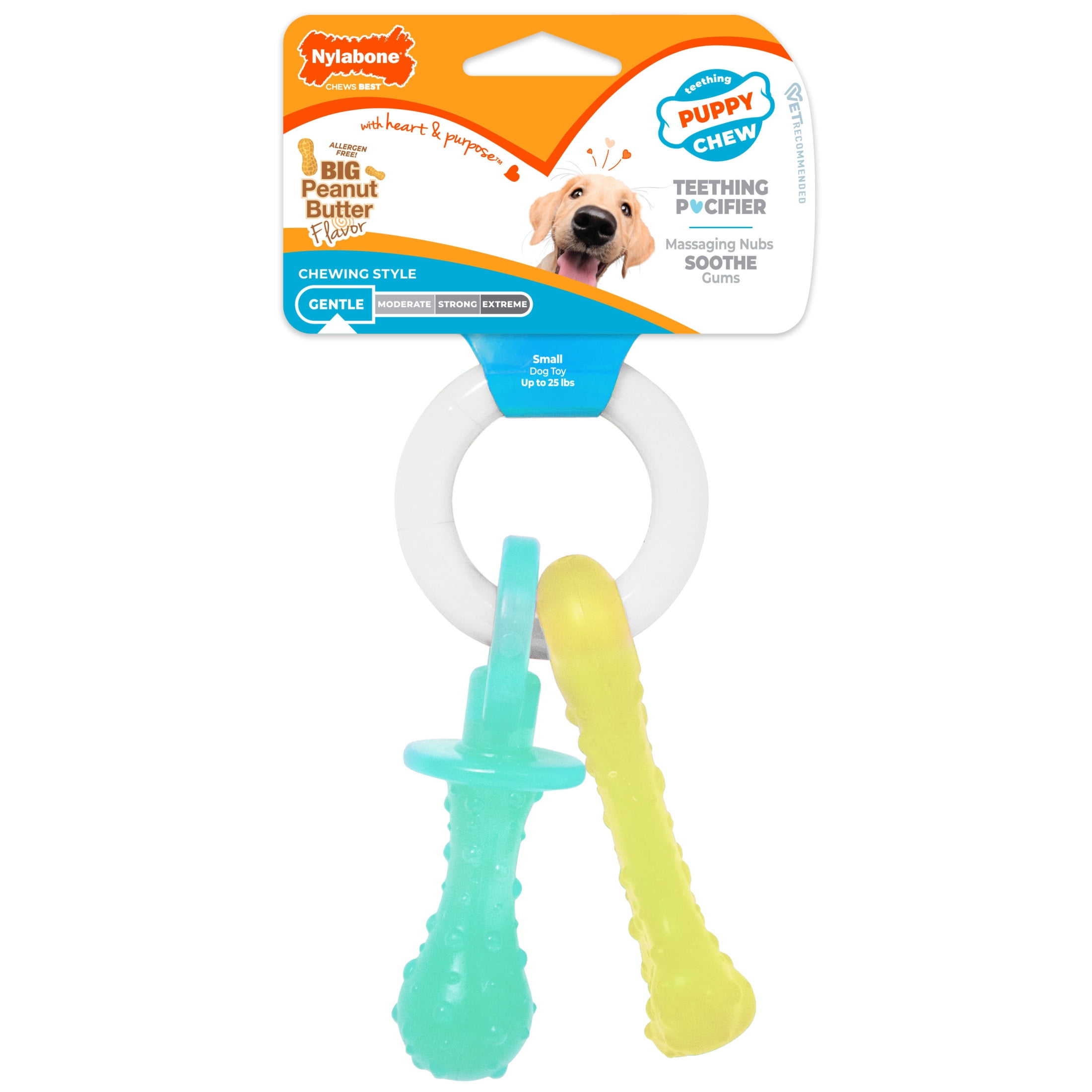 Nylabone Puppy Chew Teething Pacifier Dog Toy Nylabone Puppy Chew Teething Pacifier Dog Toy