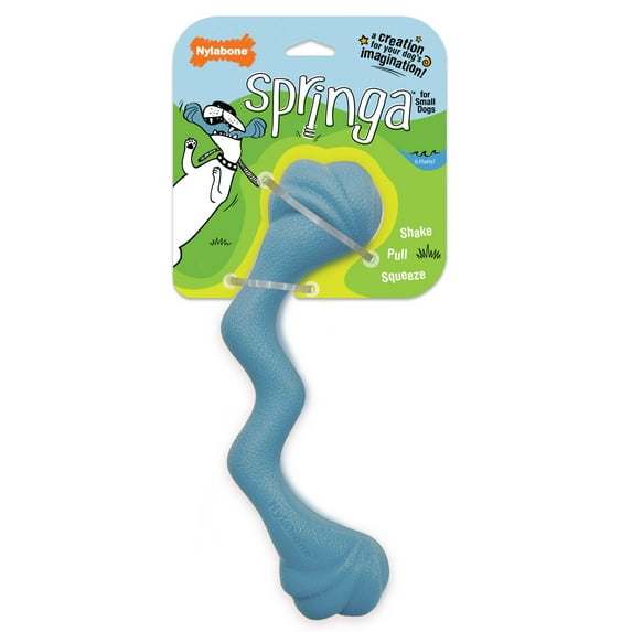 Nylabone Springa Interactive Small Dog Toy, Lightweight Flexible Floatable Tug Toy