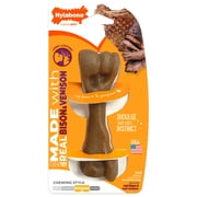Nylabone Strong Chew Femur Bone Dog Toy, Dog Chew Toy Made with Real Bison & Venison, Small