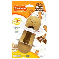 Nylabone Strong Chew Fillable Peanut Dog Toy Peanut Butter Medium - Up to 35 lbs. (1 Count)