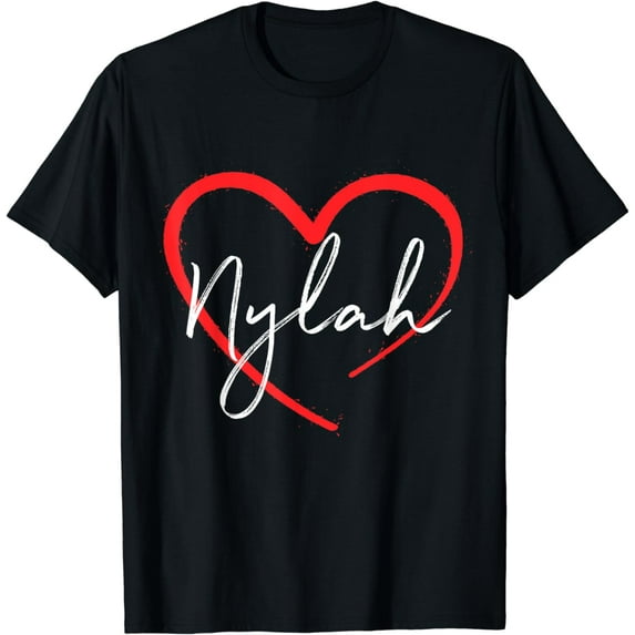 Nylah I Love Nylah I Heart Nylah Custom Birthday T-Shirt