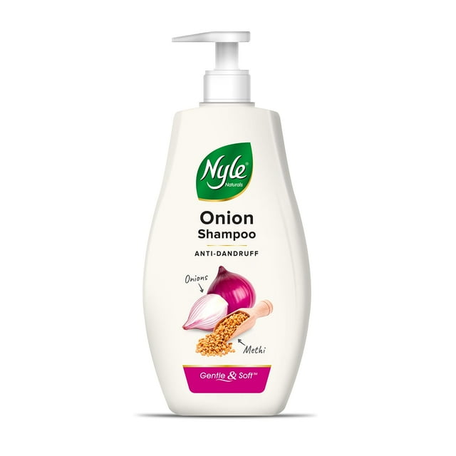 Nyle Naturals Onion Shampoo AntiDandruff, with Onion and Fenugreek
