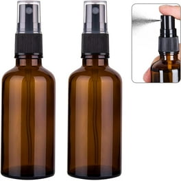 Cornucopia 16oz Amber Glass Spray Bottles (6 Pack), Boston Round