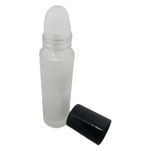 Nylea 26 Pack Essential Oil Roller Bottles [Free Plastic Pipette] 10ml Refillable Plastic Ball, Black cap