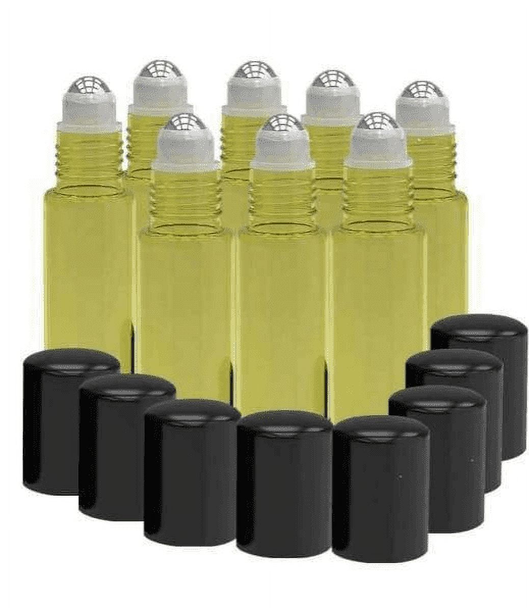 Nylea 8 Pack - Essential Oil Roller Yellow Bottles [METAL ROLLER] 10ml ...