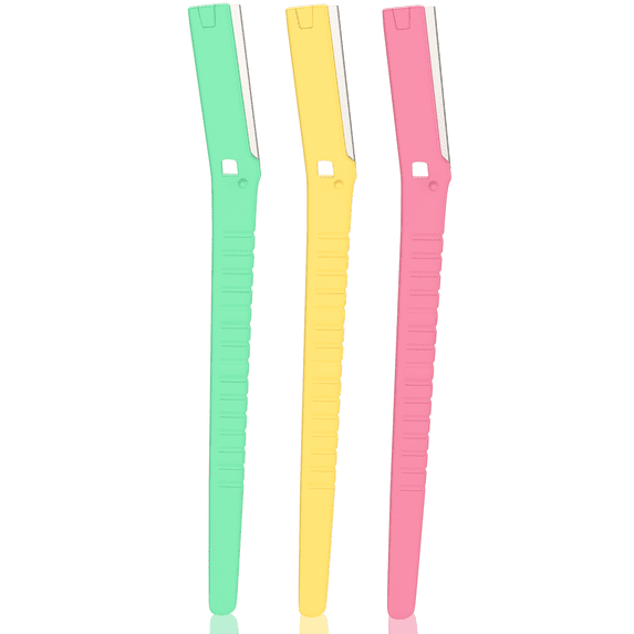 Nylea Eyebrow Razor Trimmer Facial Hair Remover Precision Cover Facial - 3 Pack