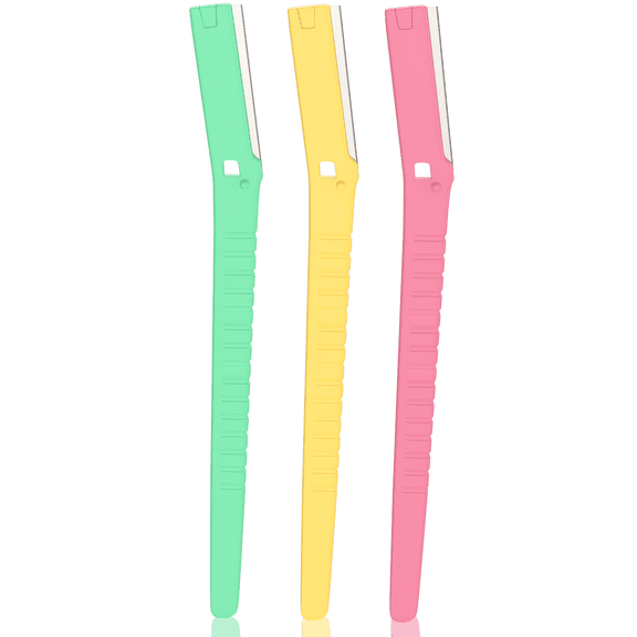 Nylea Eyebrow Razor Trimmer Facial Hair Remover Precision Cover Facial - 3 Pack