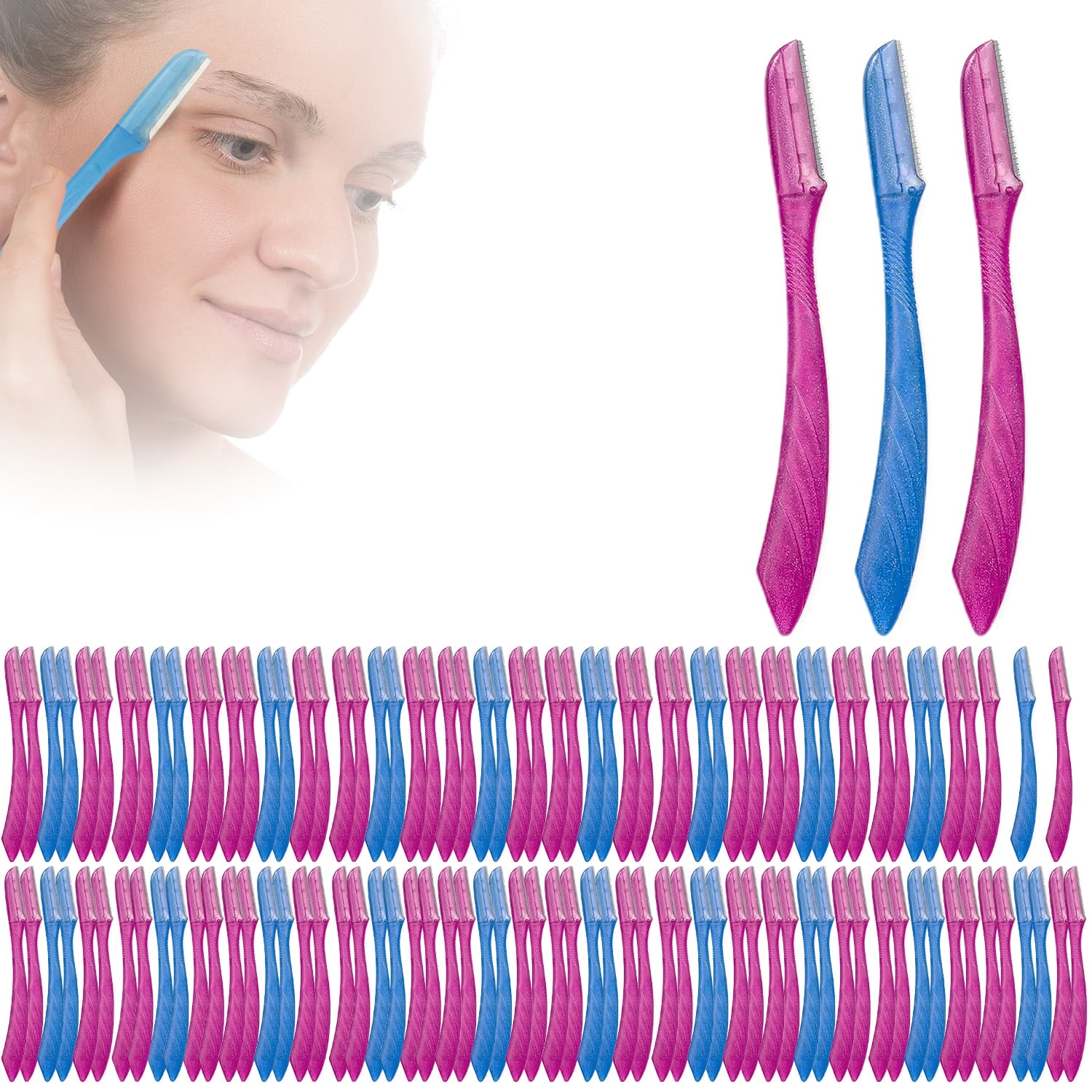 Nylea Face Razors for Women 120 Pack Gentle Facial Hair Removal and