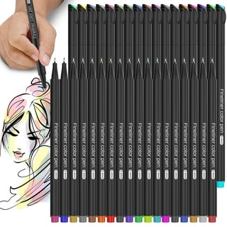 Pacific Arc, Blackliner Black Fineliner Pens, Set of 4 Differently Sized  Fine Drawing Pens for Artists, Sketching Pens, Journaling Pens, Hand  Lettering Pens, and Calligraphy Pens 