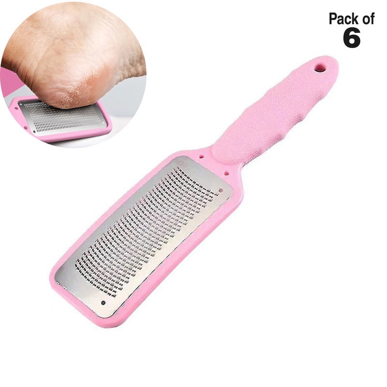 Nylea Foot File Callus Remover 6 Pack for Silky Smooth Feet, Professional Pedicure Tools to