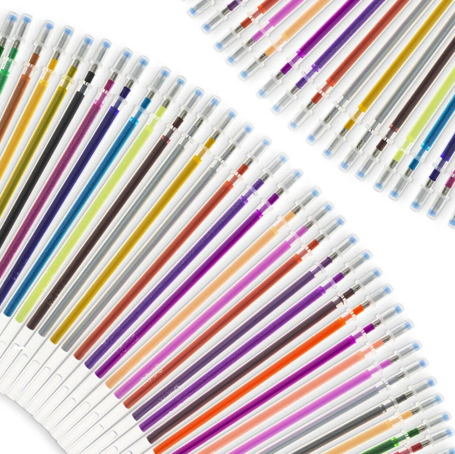 Nylea 100 Pack Glitter Gel Pens for Adult Coloring with Silk