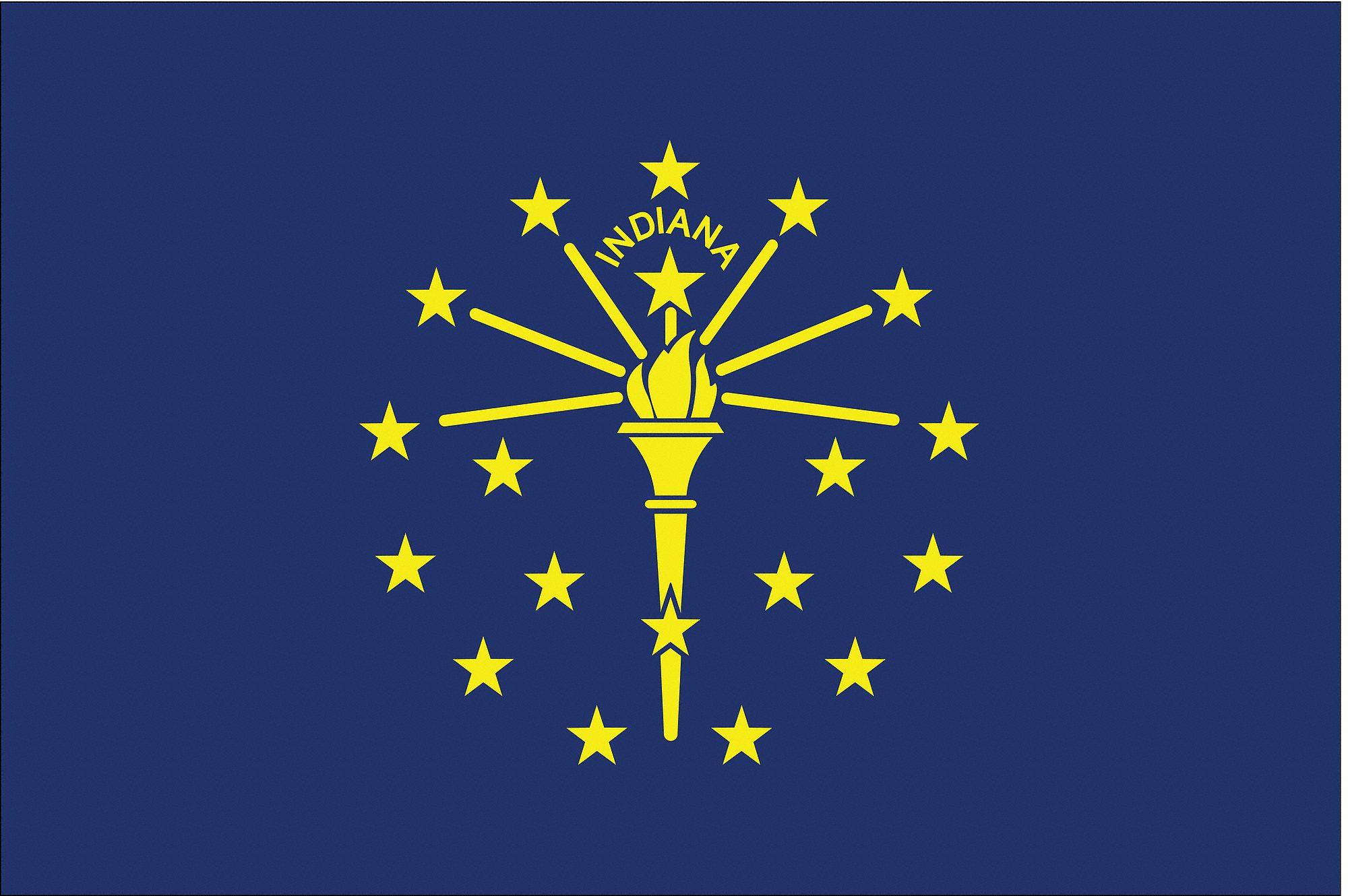 Nylglo Indiana State Flag,3x5 Ft 141660 - image 1 of 4
