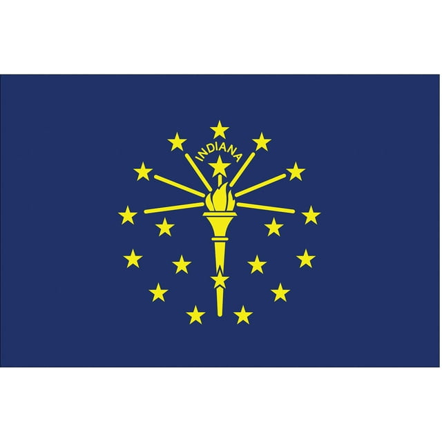 Nylglo Indiana State Flag,3x5 Ft 141660