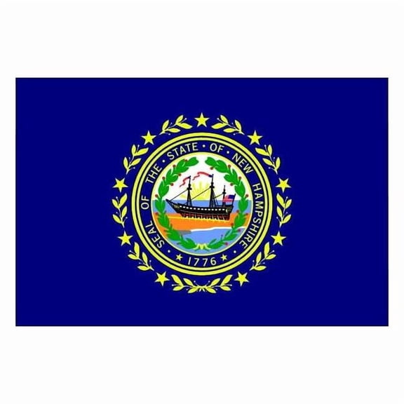 Nylglo New Hampshire State Flag,3x5 Ft 143460