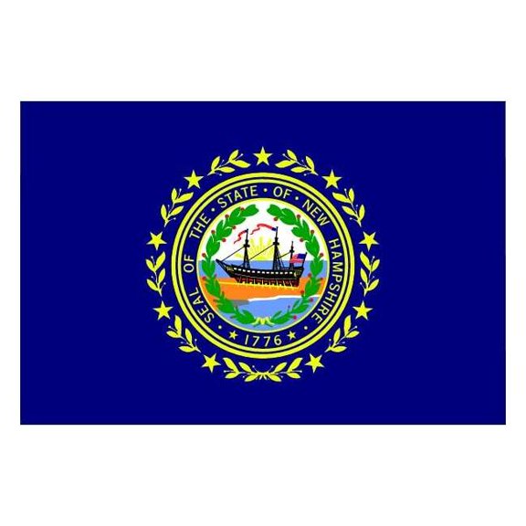 Nylglo New Hampshire State Flag,3x5 Ft 143460