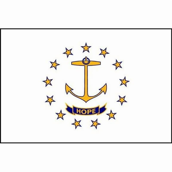 Nylglo Rhode Island State Flag,3x5 Ft 144760