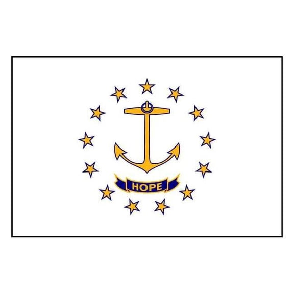 Nylglo Rhode Island State Flag,3x5 Ft 144760