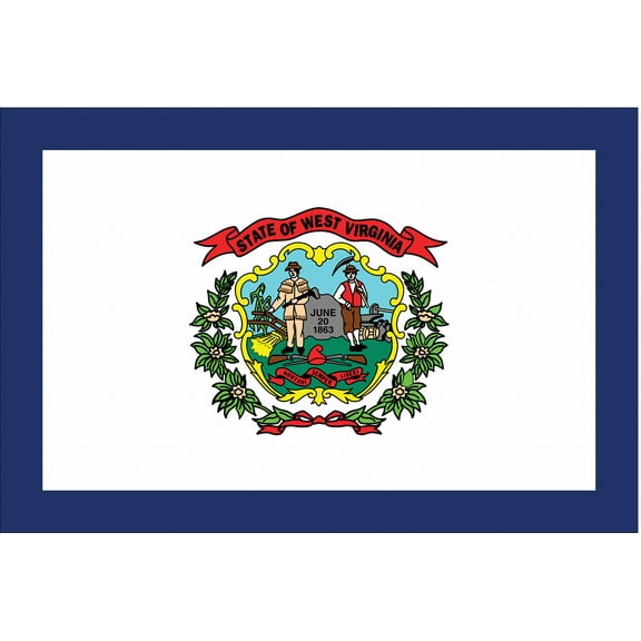 Nylglo West Virginia State Flag,3x5 Ft 145860