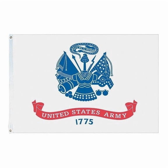 NylgloArmy Flag,4x6 Ft,Nylon 439021