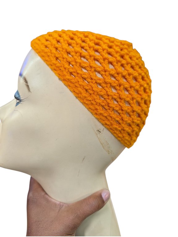 Nylo & Co. Crochet Comfy Kufi in Mocha Brown