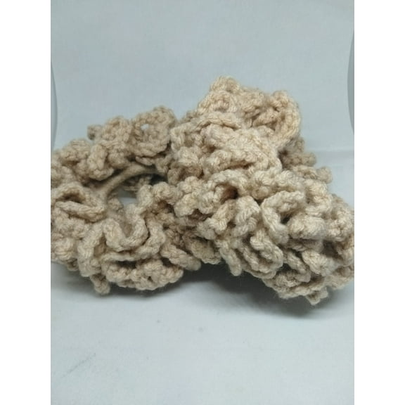 Nylo & Co. Crochet Scrunchie Set in Taupe - Set of 2