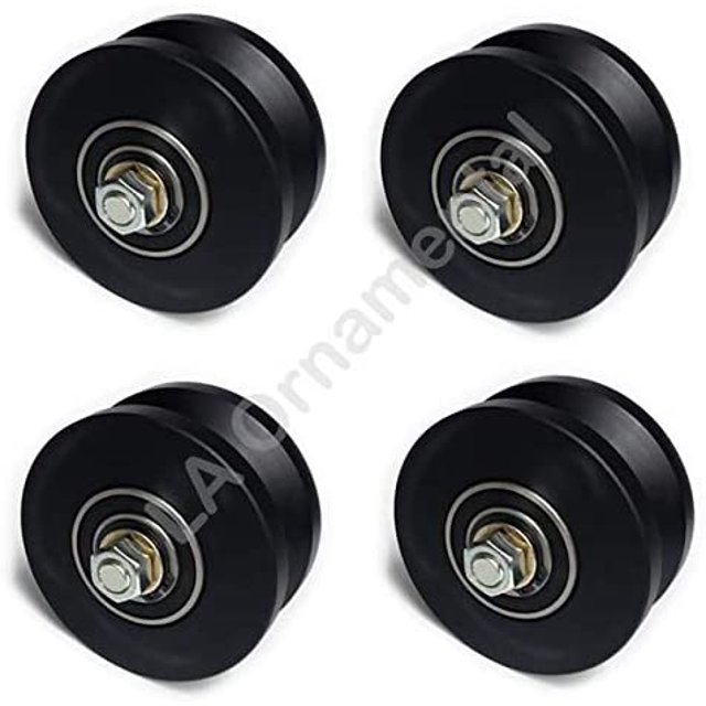 Nylon 4 inches Hard Plastic UHMW VGroove Wheel Ball Bearing