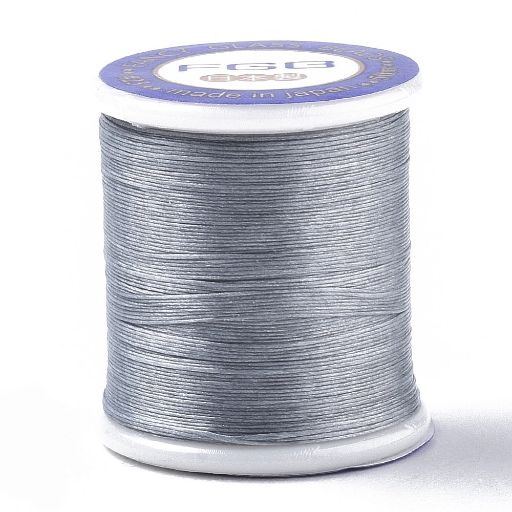 Nylon 66 Coated Beading Threads for Seed Beads Dark Gray 0.1mm 54.68 ...