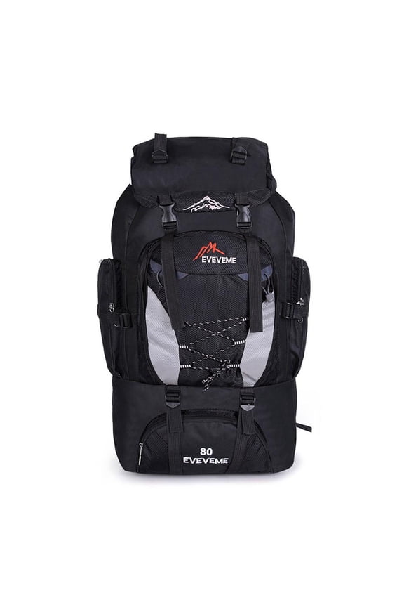 Nylon 80L Lightweight Foldable Waterproof Hiking Backpack for Trekking, Climbing and Outdoor Sports