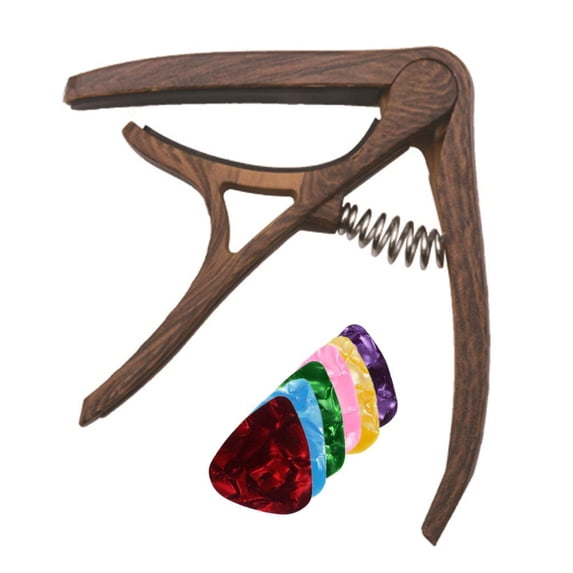 Nylon+ABS Guitar Capo with Strong Clamping, Protective Gasket and Convenient Removal Function for Musicians