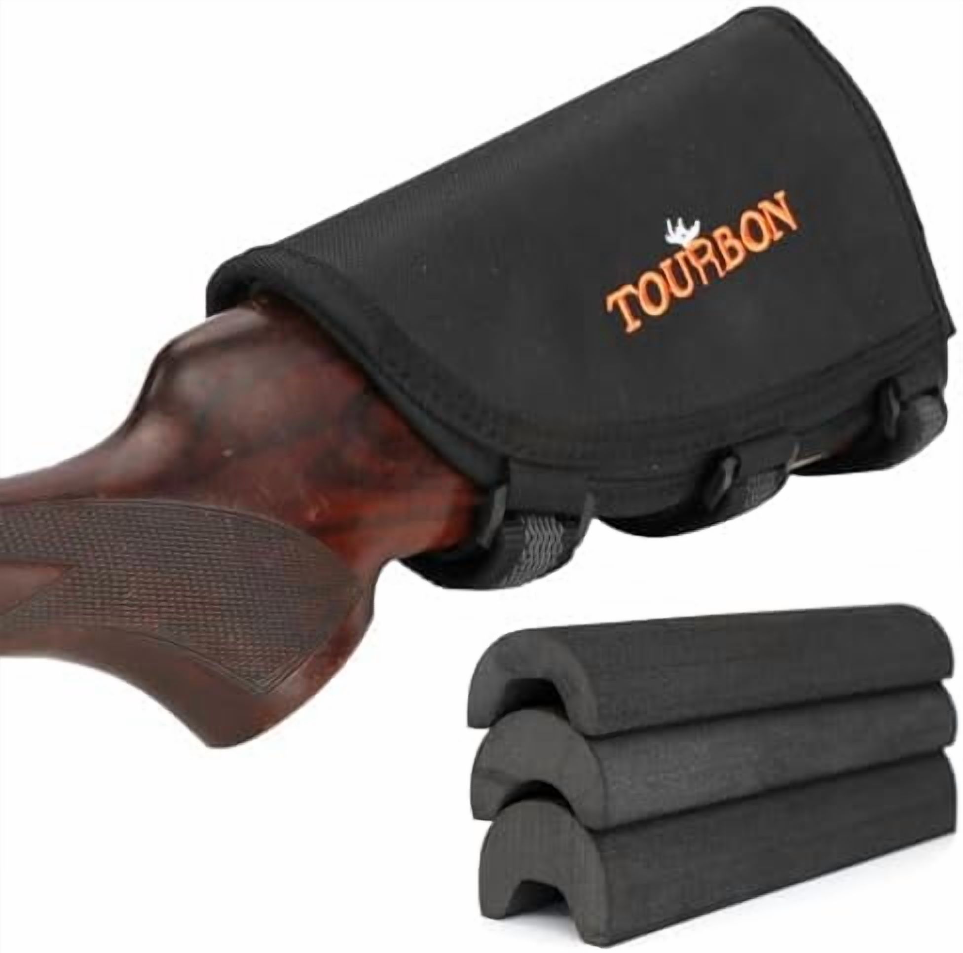 Nylon Adjustable Cheek Rest Riser Pad Buttstock Pouch Right Handed ...