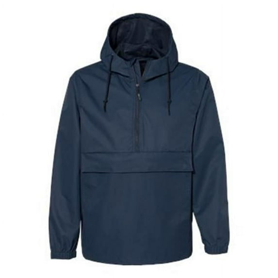 Nylon Anorak Pullover Jacket, Classic Navy - Small