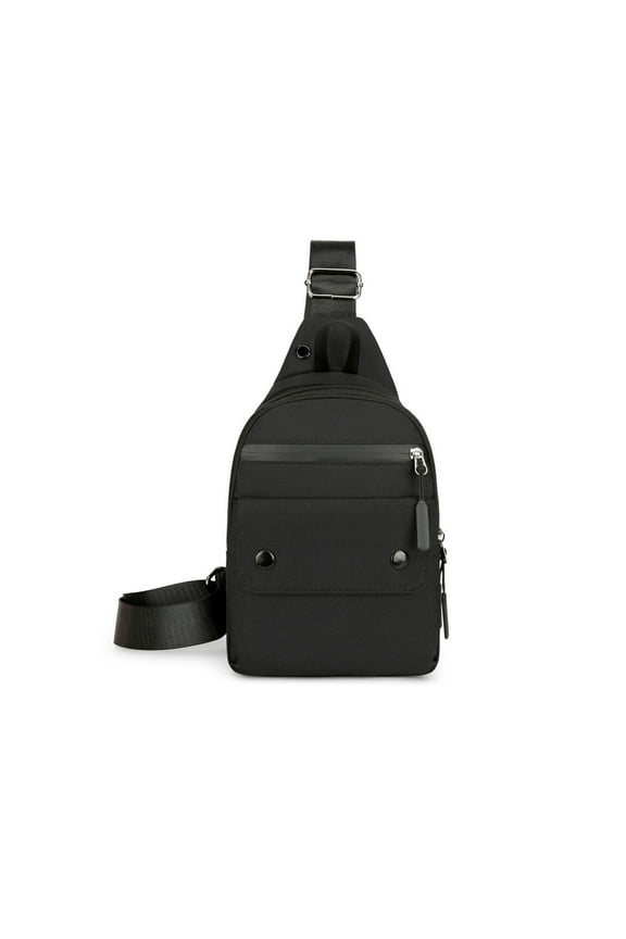 Nylon Anti Scratch Sling Backpack, Hidden Security Pocket Design, Multi Functional Crossbody Bag, Comfortable Breathable Back Panel, Outdoor Travel Business Chest Bag