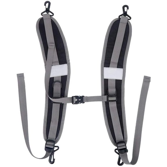 Nylon Backpack Shoulder Straps Adjustable Replacement Belt Repair Accessories 1 Pair Black