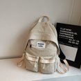 thumbnail image 1 of Nylon Backpack Solid Color Simple Backpack Large Capacity Travel Backpack, 1 of 9