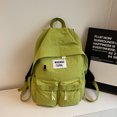 thumbnail image 1 of Nylon Backpack Solid Color Simple Backpack Large Capacity Travel Backpack, 1 of 9